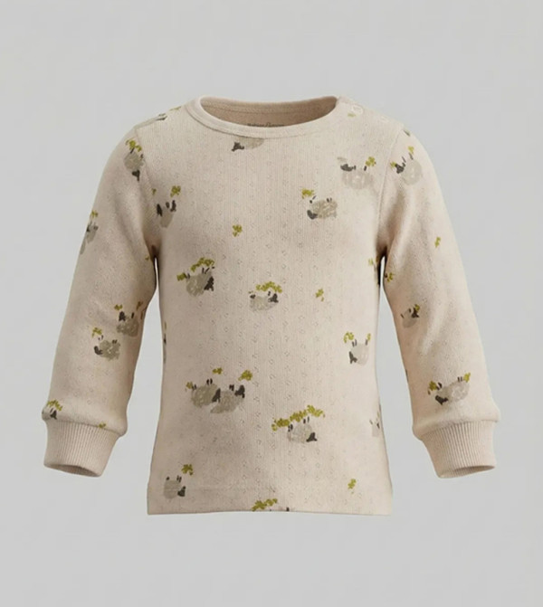 BABIES & MORE  Clothing - Cream Top & Pyjama Sets