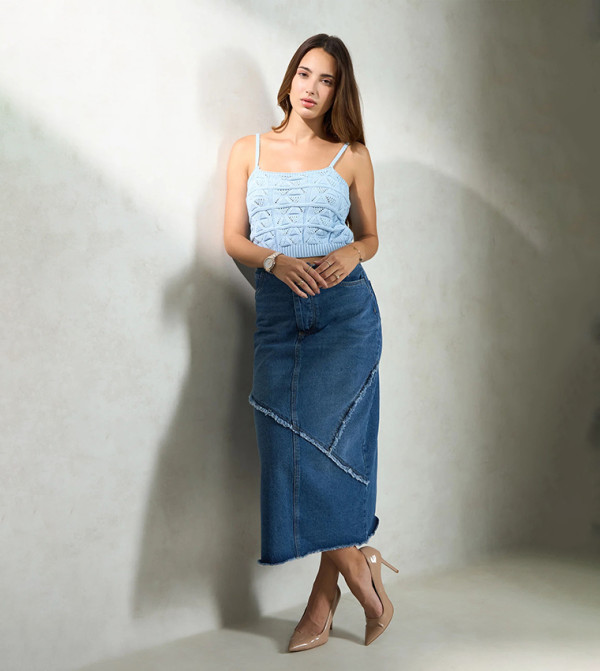 Virgio  heatwave-ready-w - Blue Cropped Tops