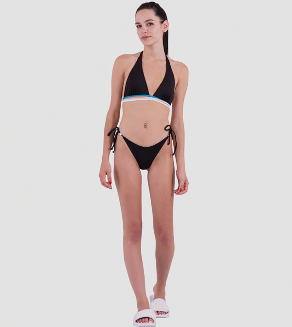 صنديك  توب بكيني  - أسود swim Tops