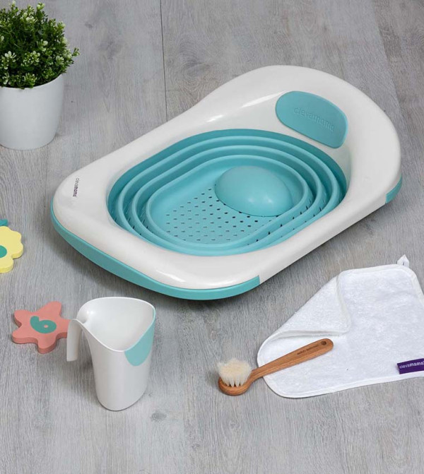 Clevamama Clevamama - Blue Bath Tub & Bathers