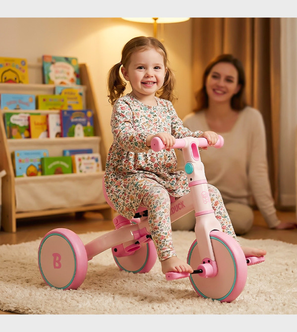 B.Duck Toys - Pink Bikes & Scooters