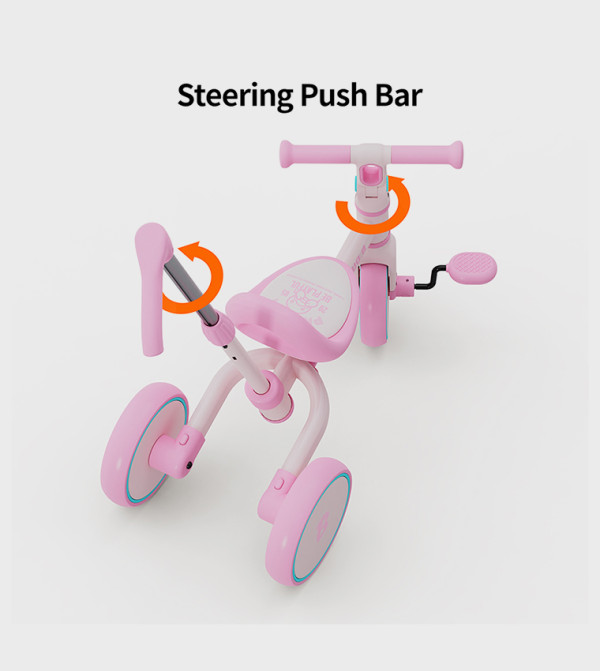 B.Duck Toys - Pink Bikes & Scooters