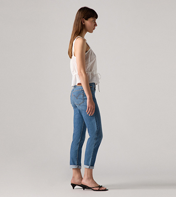 Levi's Clothing - Blue Boyfriend jeans