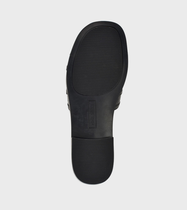 Nine West  Flat Sandals - Black Flat Sandals