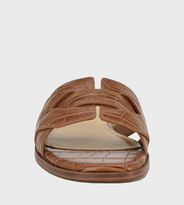 Nine West  - Brown Flat Sandals