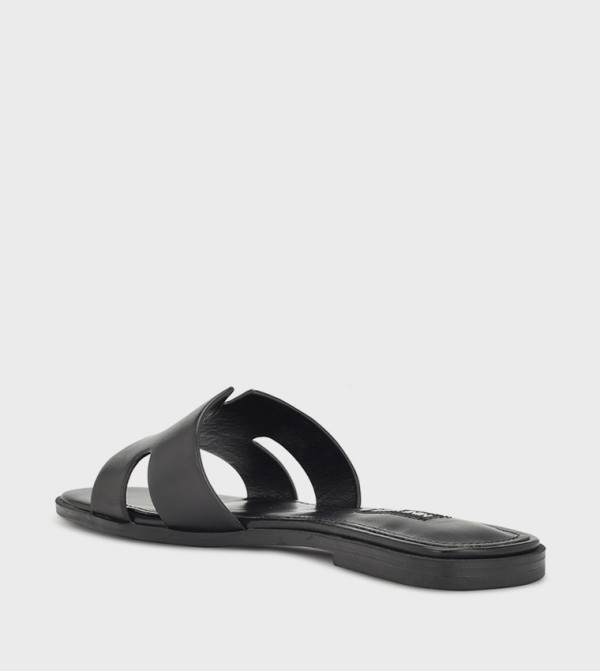Nine West  - Black Flat Sandals