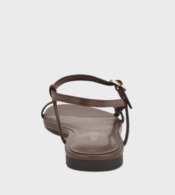 Nine West Nine West - Brown Flat Sandals