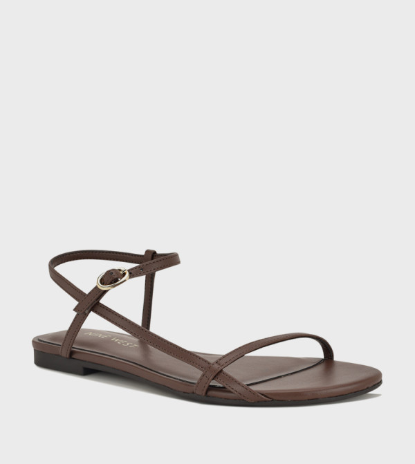 Nine West Nine West - Brown Flat Sandals