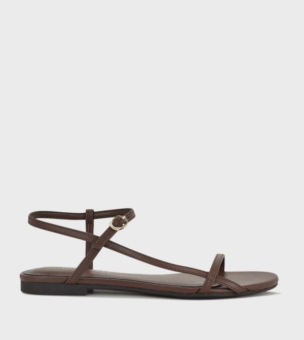 Nine West Nine West - Brown Flat Sandals