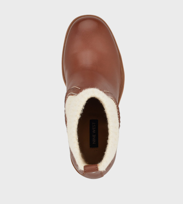 ناين وست  بوت لمنتصف الساق - حنطي Calf Boots