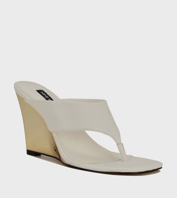 Nine West  Shoes - White Wedges