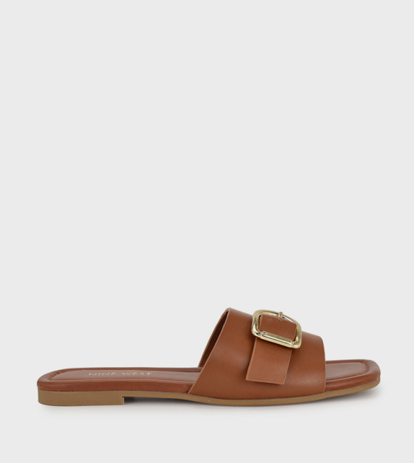 Nine West Nine West - Brown Flat Sandals