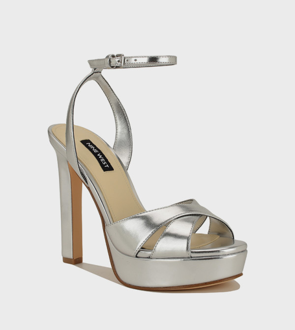 Nine West Heels - Silver Heels
