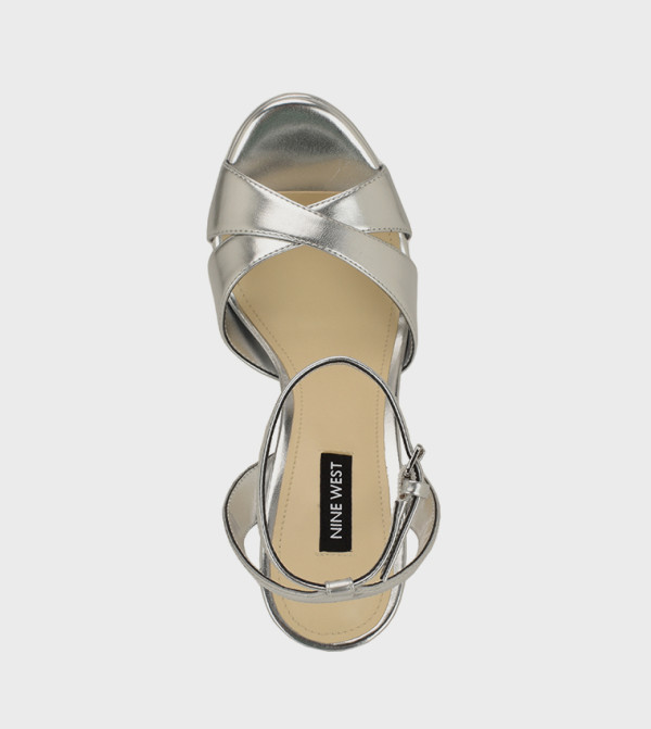 Nine West Heels - Silver Heels