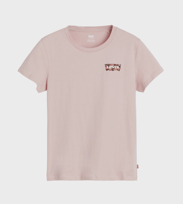 Levi's Short Sleeve T-Shirts - Pink Short Sleeve T-Shirts