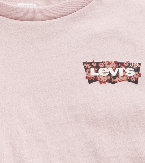 Levi's Short Sleeve T-Shirts - Pink Short Sleeve T-Shirts