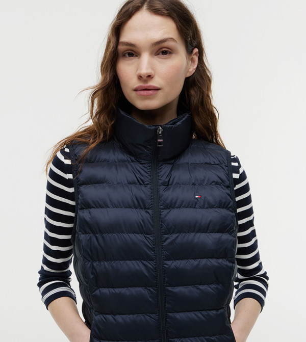 Tommy Hilfiger Puffer & Quilted Jackets - Navy Puffer & Quilted Jackets
