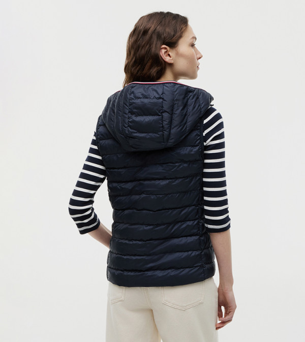 Tommy Hilfiger Puffer & Quilted Jackets - Navy Puffer & Quilted Jackets