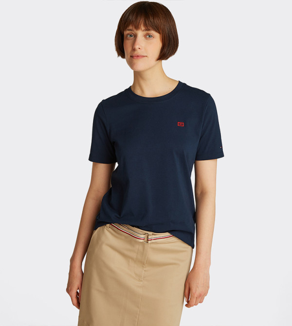 Tommy Hilfiger  T-Shirts - Navy Short Sleeve T-Shirts