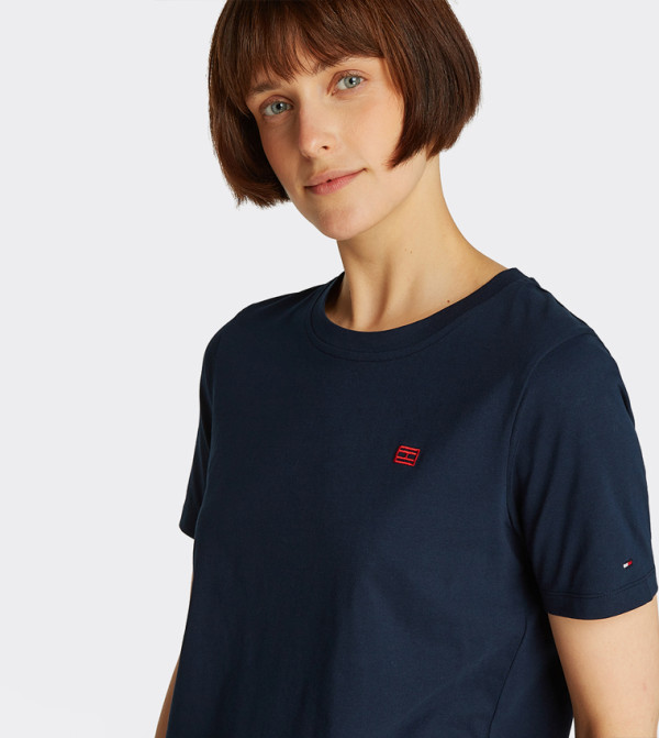Tommy Hilfiger  T-Shirts - Navy Short Sleeve T-Shirts
