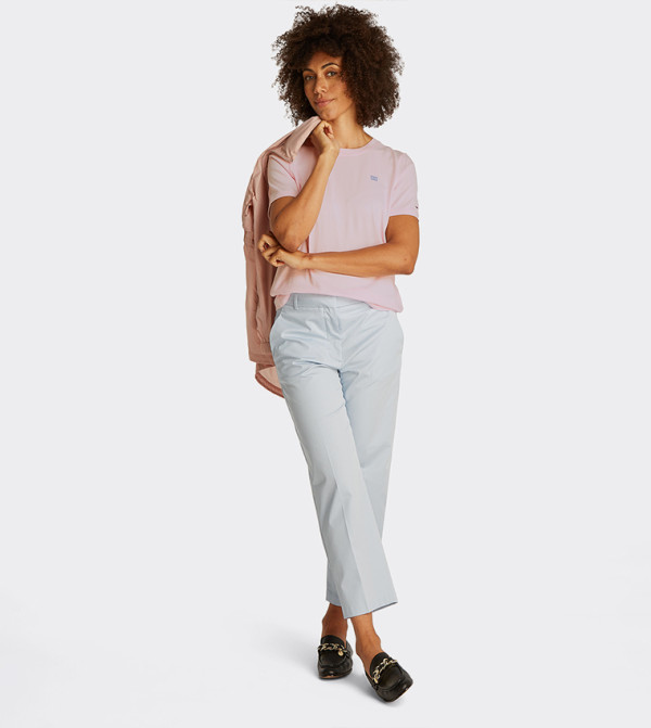 Tommy Hilfiger  Clothing - Pink Short Sleeve T-Shirts