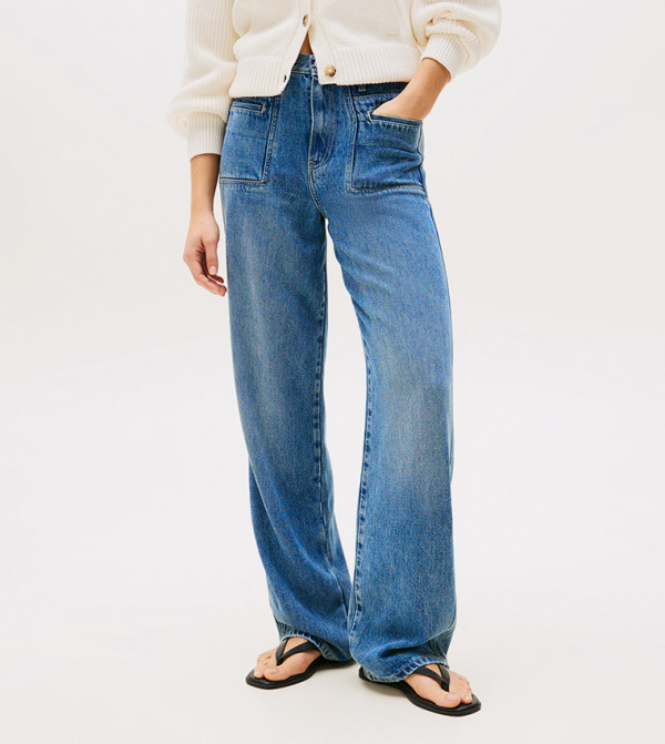 تومي هيلفيغر بناطيل جينز - أزرق Straight Jeans