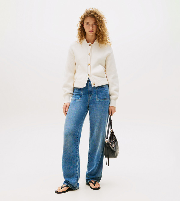 تومي هيلفيغر بناطيل جينز - أزرق Straight Jeans