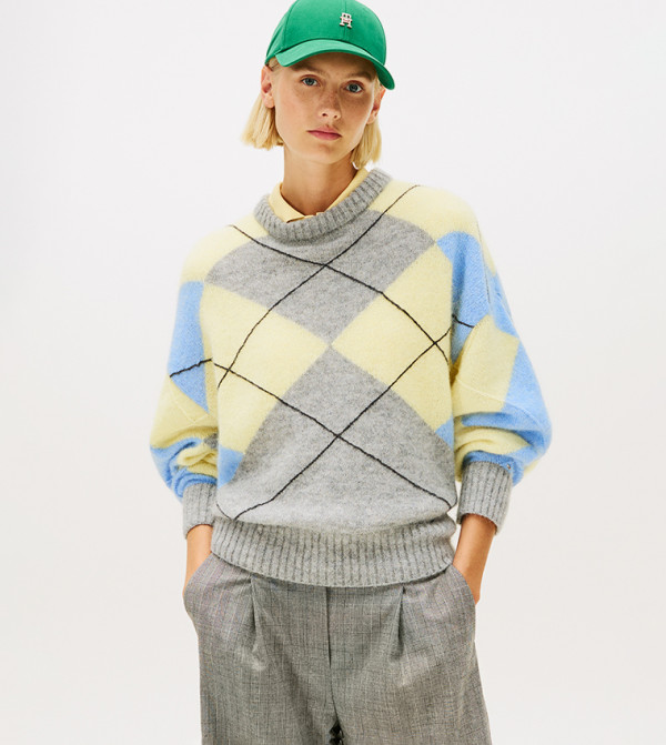تومي هيلفيغر  سترات بياقة سلحفاة - رمادي Turtle neck Sweaters