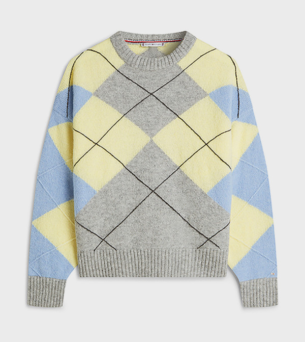 تومي هيلفيغر  سترات بياقة سلحفاة - رمادي Turtle neck Sweaters