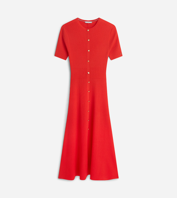 Tommy Hilfiger  colorpop-w - Red Midi Dresses