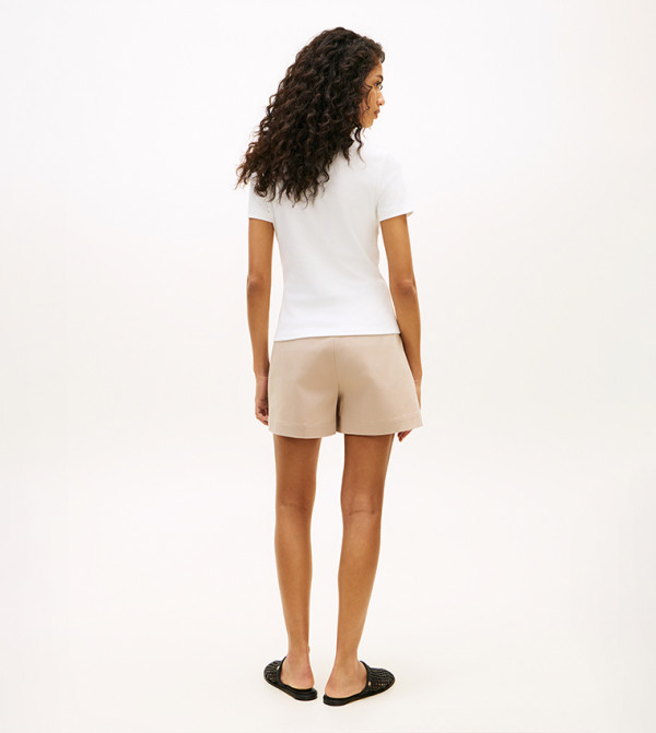 Tommy Hilfiger Tommy Hilfiger - Ecru Short Sleeve T-Shirts