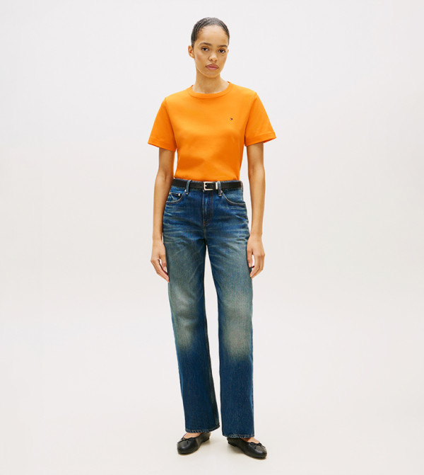 Tommy Hilfiger everyday-essentials - Orange Short Sleeve T-Shirts