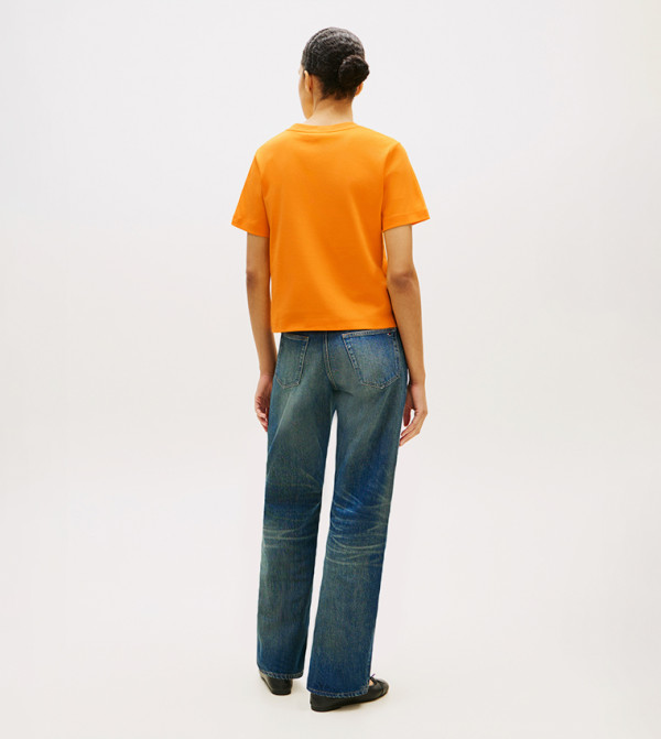 Tommy Hilfiger everyday-essentials - Orange Short Sleeve T-Shirts
