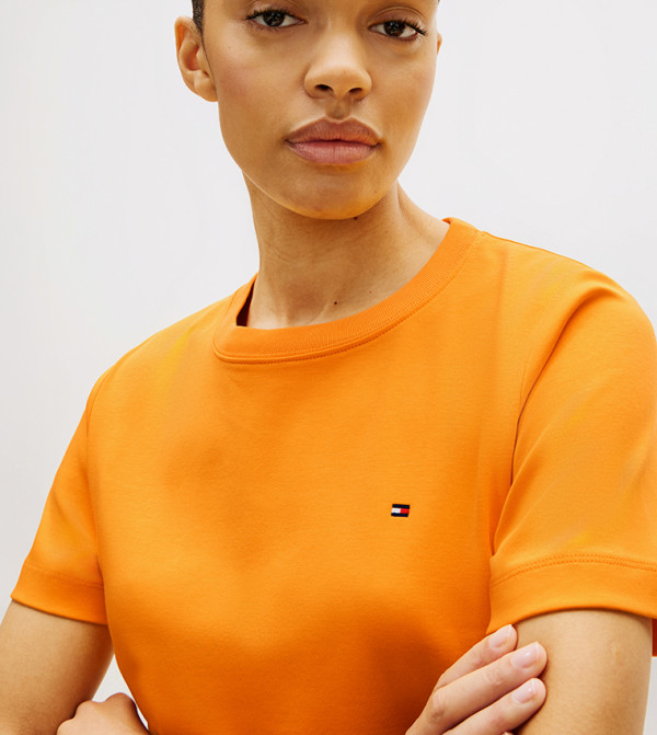 Tommy Hilfiger everyday-essentials - Orange Short Sleeve T-Shirts