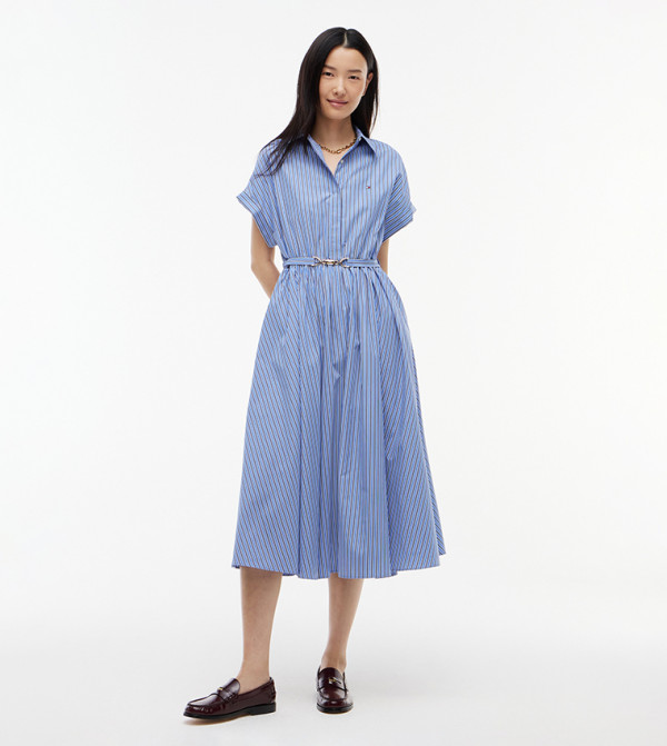 تومي هيلفيغر  ملابس - أزرق Shirt & T-Shirt Dresses