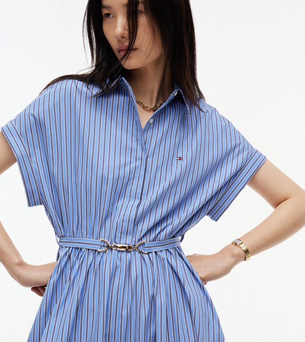 تومي هيلفيغر  ملابس - أزرق Shirt & T-Shirt Dresses