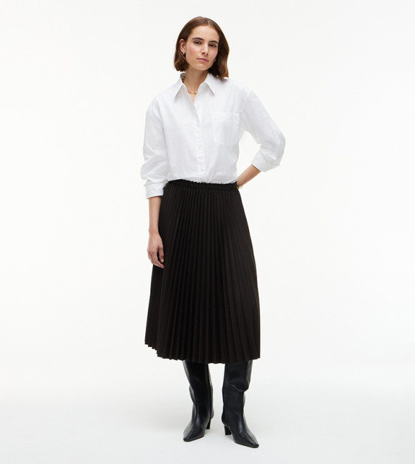 تومي هيلفيغر  تنانير ميدي - بني  Midi Skirts