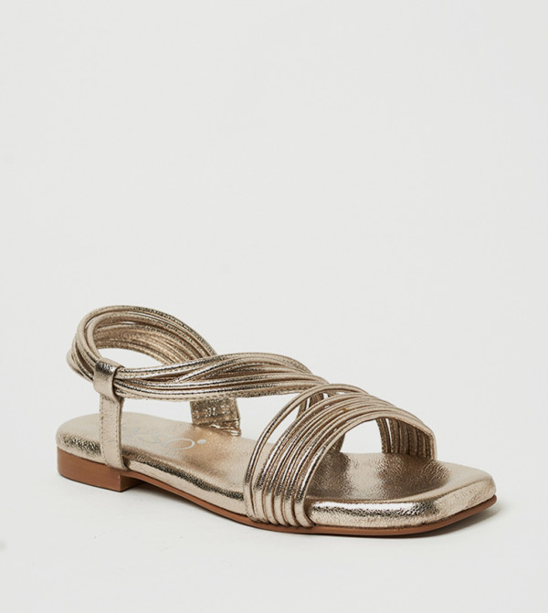 Y.SO Y.SO - Gold Flat Sandals