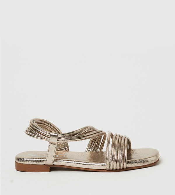 Y.SO Y.SO - Gold Flat Sandals