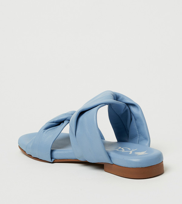 Y.SO Y.SO - Blue Flat Sandals