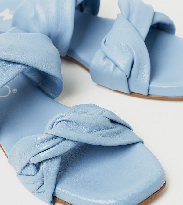 Y.SO Y.SO - Blue Flat Sandals
