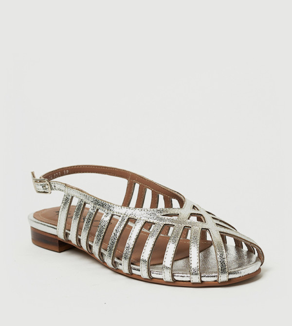 Y.SO Y.SO - Silver Flat Sandals