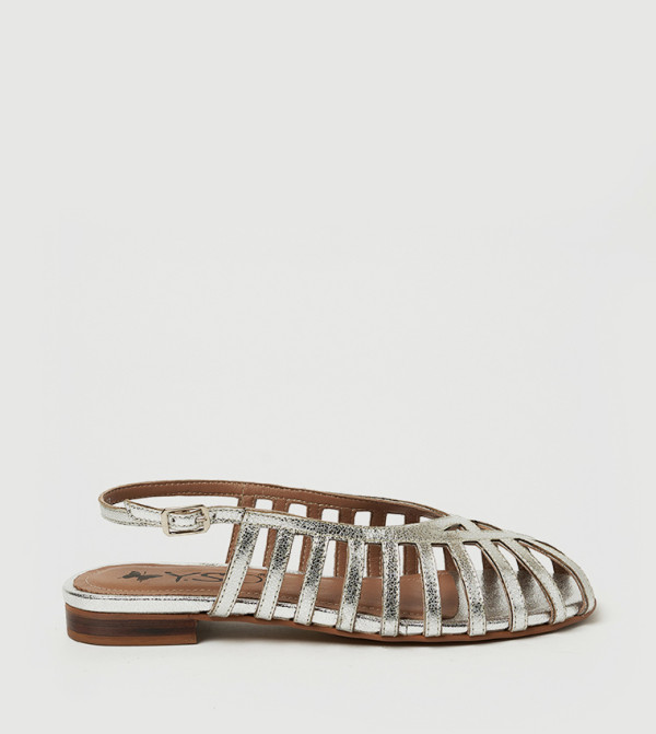 Y.SO Y.SO - Silver Flat Sandals