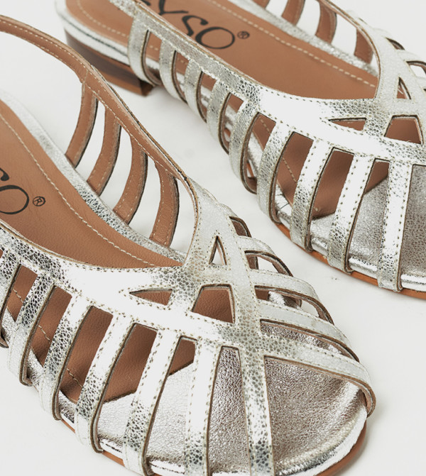 Y.SO Y.SO - Silver Flat Sandals