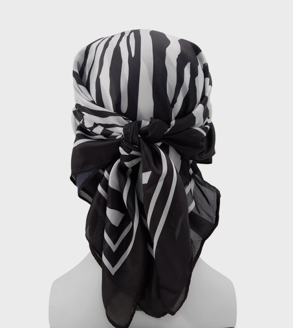 Aldo Accessories  Silk Scarves - Black Silk Scarves