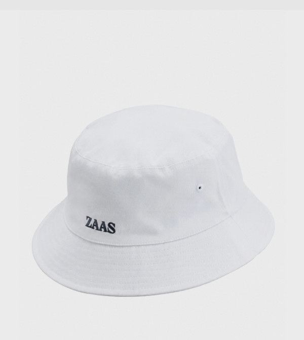 ZAAS  Bucket Hats - White Bucket Hats
