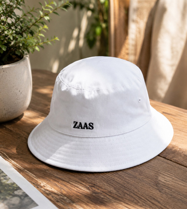ZAAS  Bucket Hats - White Bucket Hats