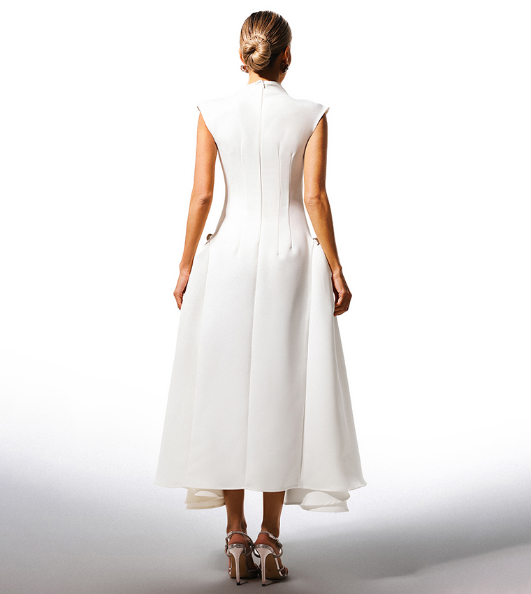long sleeve white dress mini LoveShackFancy - Rosamina Cotton Long Sleeve Mini Dress