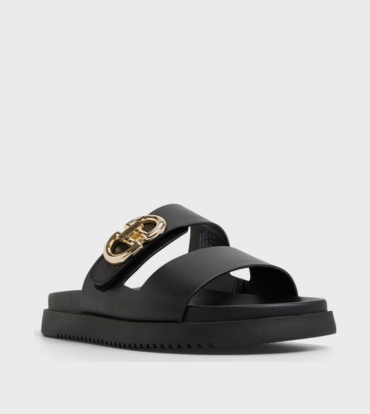 ألدو  الصنادل المسطحة - أسود Flat Sandals