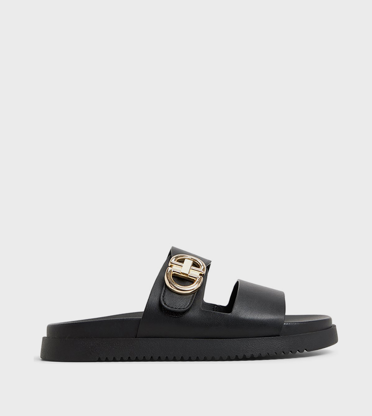 ألدو  الصنادل المسطحة - أسود Flat Sandals